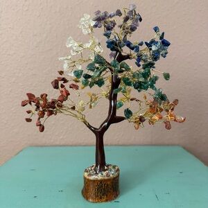 7 Chakra Gemstone Wire Tree